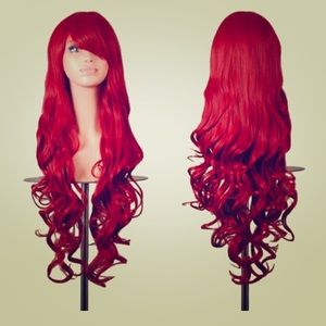 32” red costume wig NWT